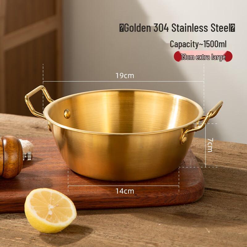 

Wuhe 304 Stainless Steel Double-Ear Instant Noodle Bowl