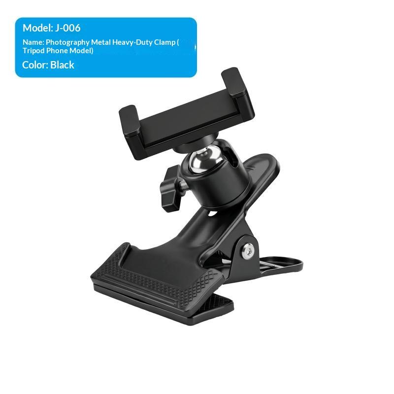 Metal Ball Head Clamp With 1/4" Screw Grip Clip Mount Camera Mobile Phone Holder Photography Accessories For Photo Studio