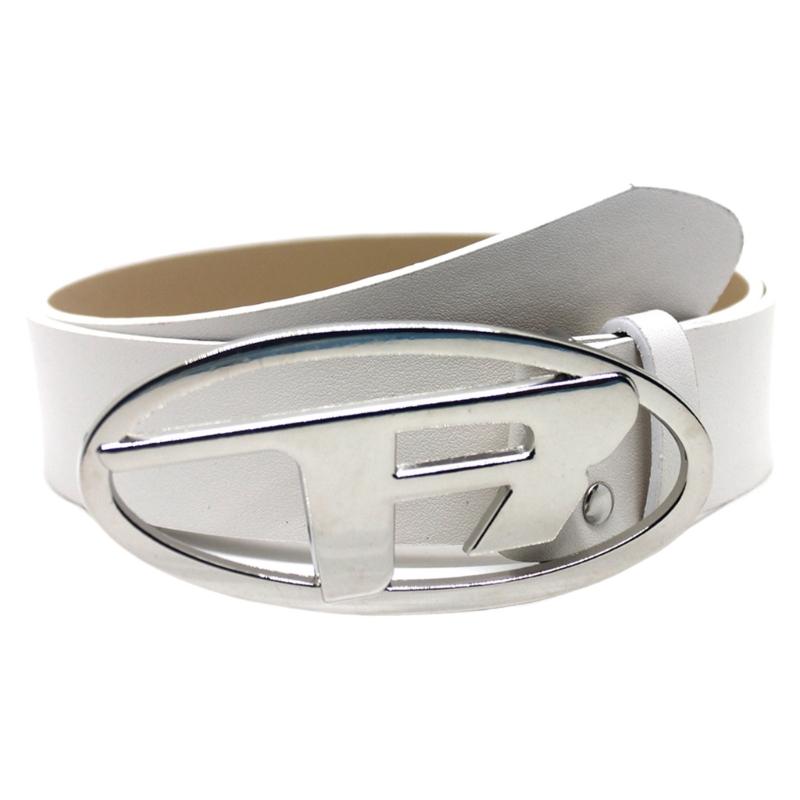 

Stylish Buckles Belt Ladies Western Styles Waist Belt Durability Leather Belt for Professionals and Trendsetters білий