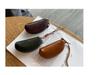 Vegetable-Tanned Leather Kisslock Mini Coin Purse - Versatile Neck-Hanging Dumpling-Shaped Wallet