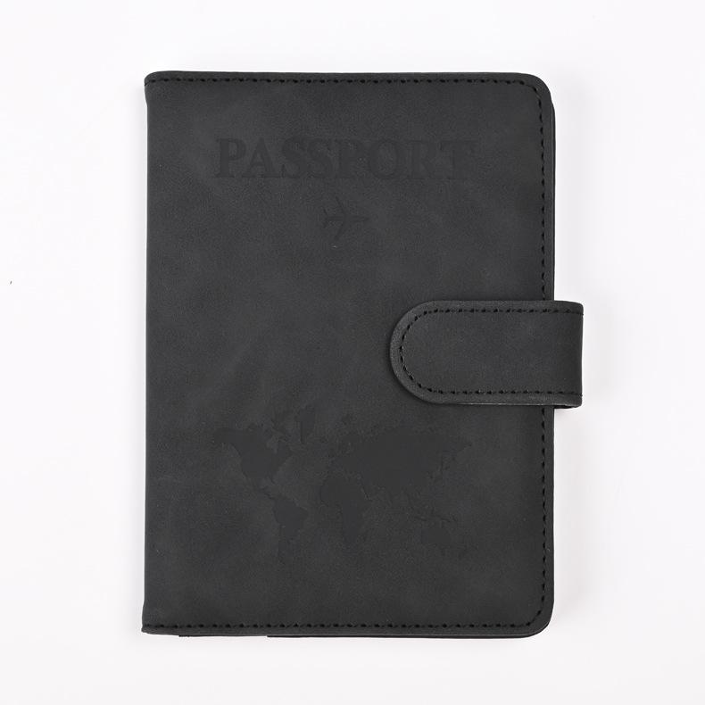 2024 Anti-Magnetic RFID Color-Changing PU Passport & Ticket Holder Wallet