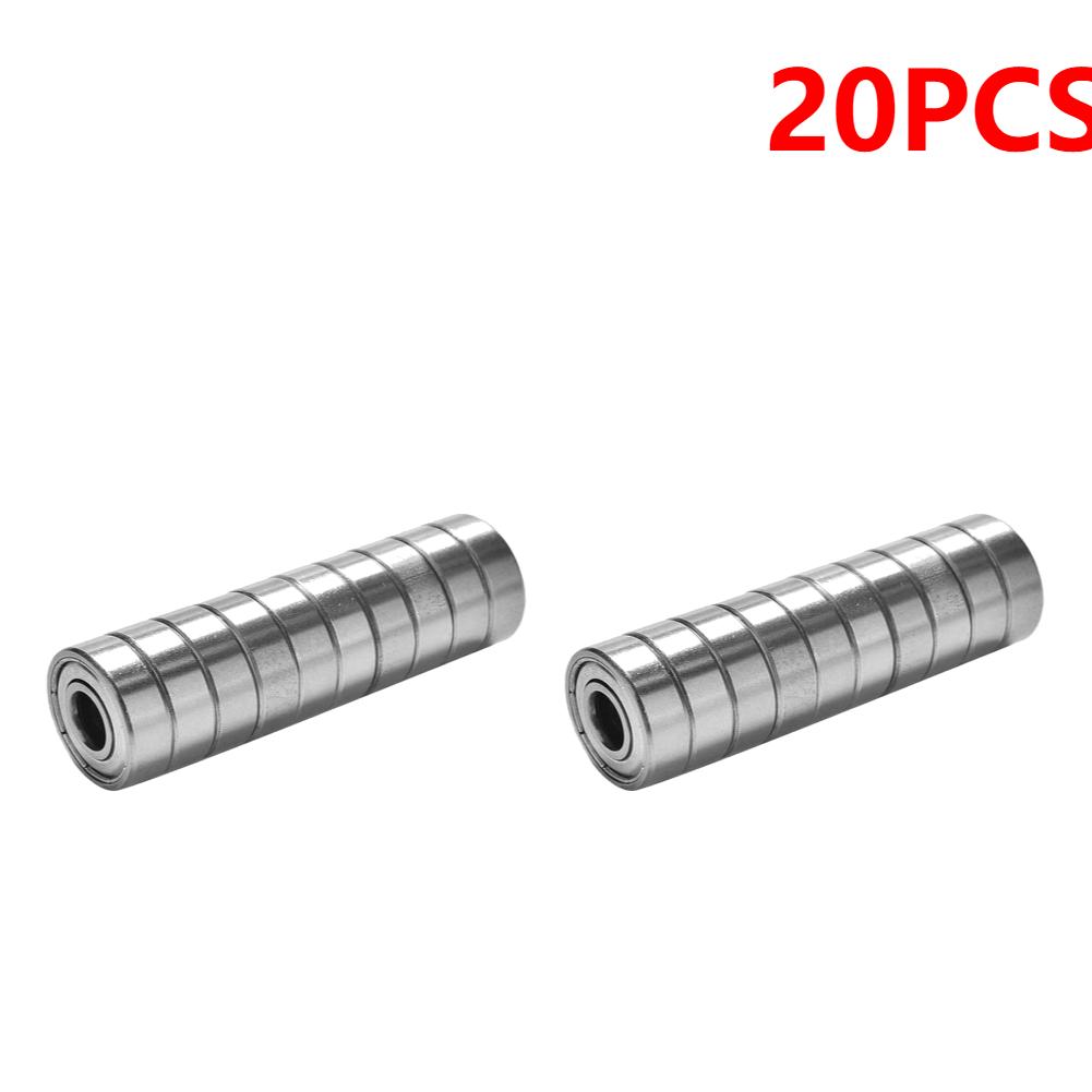 10-100pcs 608ZZ Carbon Steel Deep Groove Ball Bearings for Longboard Skates Roller Skates Frictionless Miniature 608ZZ Bearings