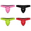 Herren PU 2 in 1 Jockstrap Tanga O-Ring Abnehmbare Schrittabdeckung T-Rücken Slips