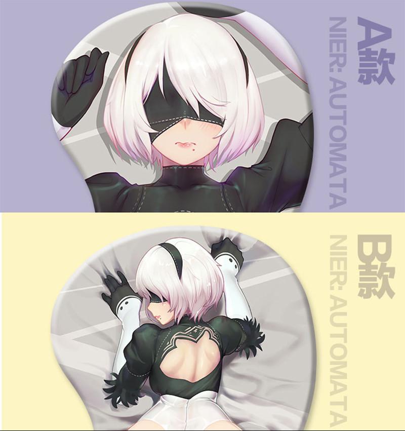 Premium Quality Game Nier Automata Mouse Pad Wrist Rest Yorha 2b 3d Oppai Buttock Mousepad Anime