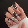 Stern Unregelmäßiges Muster Fingerspitzen Nagelring Verstellbare Öffnung Fingernagelring Punk Nagelring Schmuck Nageldekorationen