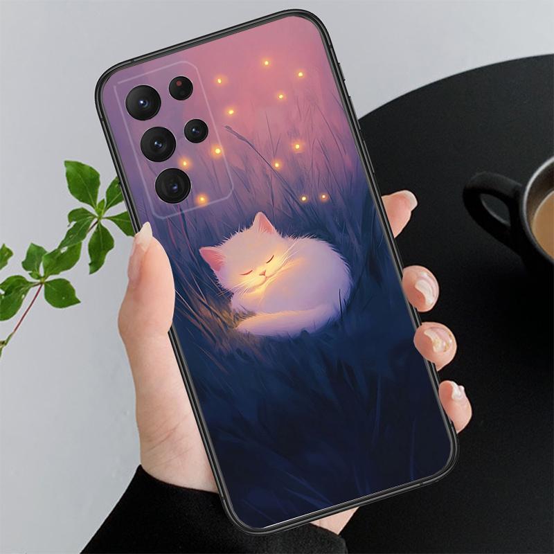 Lovely Cat Phone Case For Samsung A55 A16 A56 A36 A35 A15 A53 A54 A33 A34 A25 A05S A52 A52S A14 A24 A26 A71