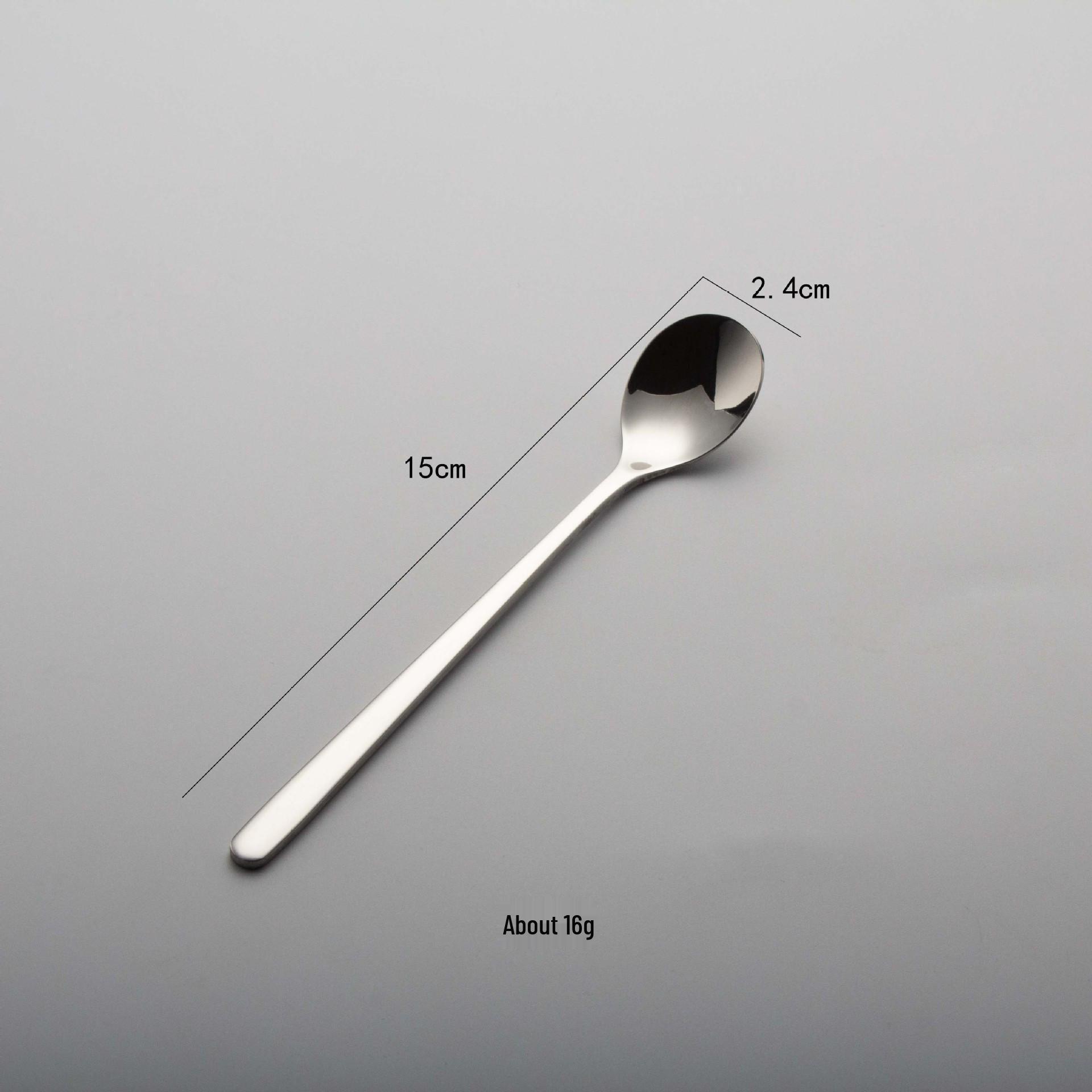 

Ложка из нержавеющей стали 304 с длинной ручкой в форме капли для молочного чая, десерта, кофе - Креативный мини-удлиненный дизайн