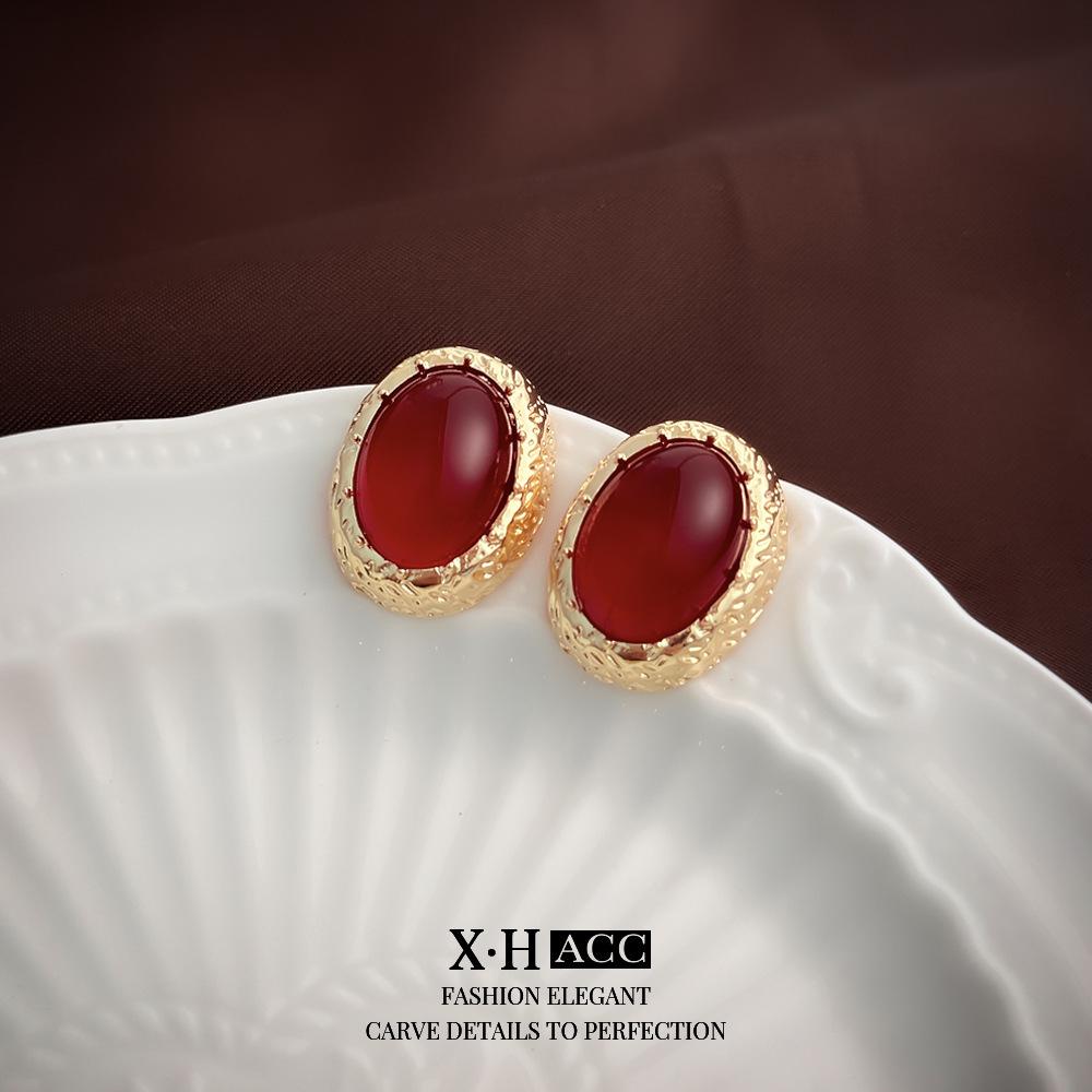 Винтажные французские квадратные серьги со стразами: Роскошный металлический дизайн для женщин