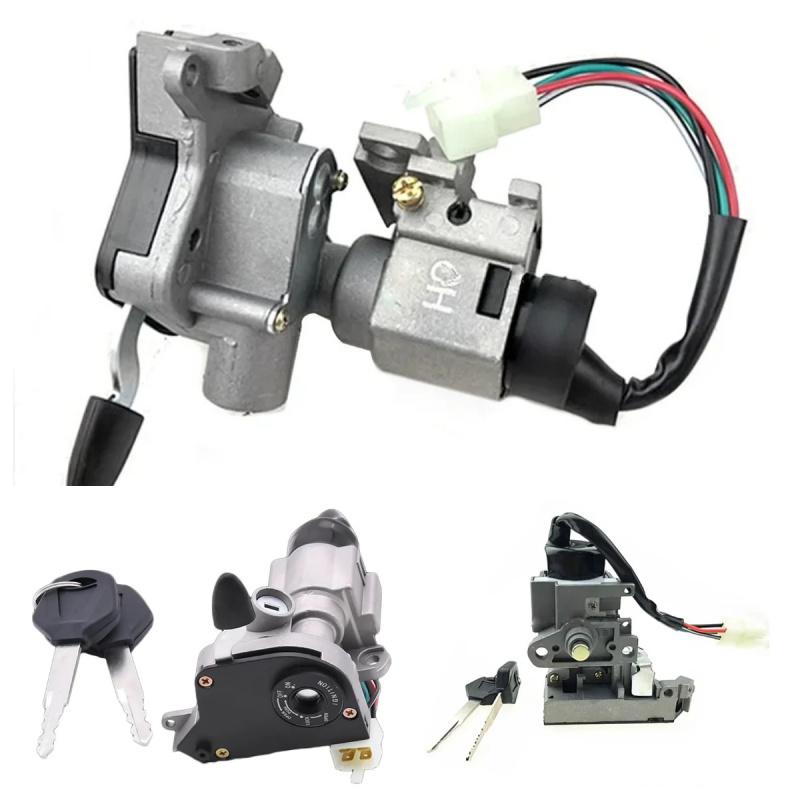 Motorcycle Ignition Switch Start Lock With Key Anti-theft Lock For Yamaha RSZ100 Power Lock Scooter
