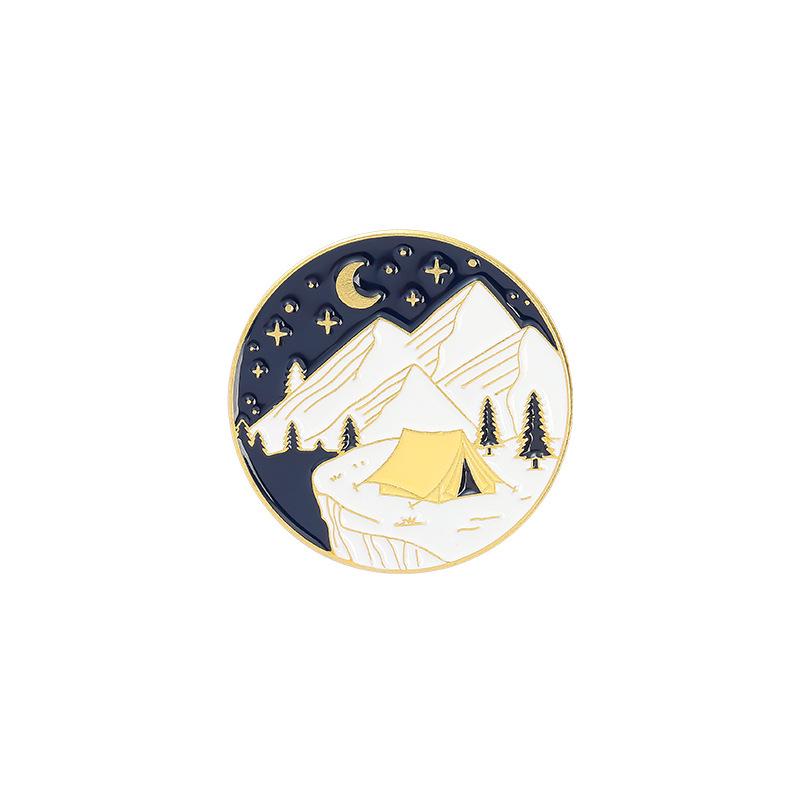 Travel & Camping Fun: 20-Piece Badge & Pin Set with Backpack & Denim Jacket Accessories