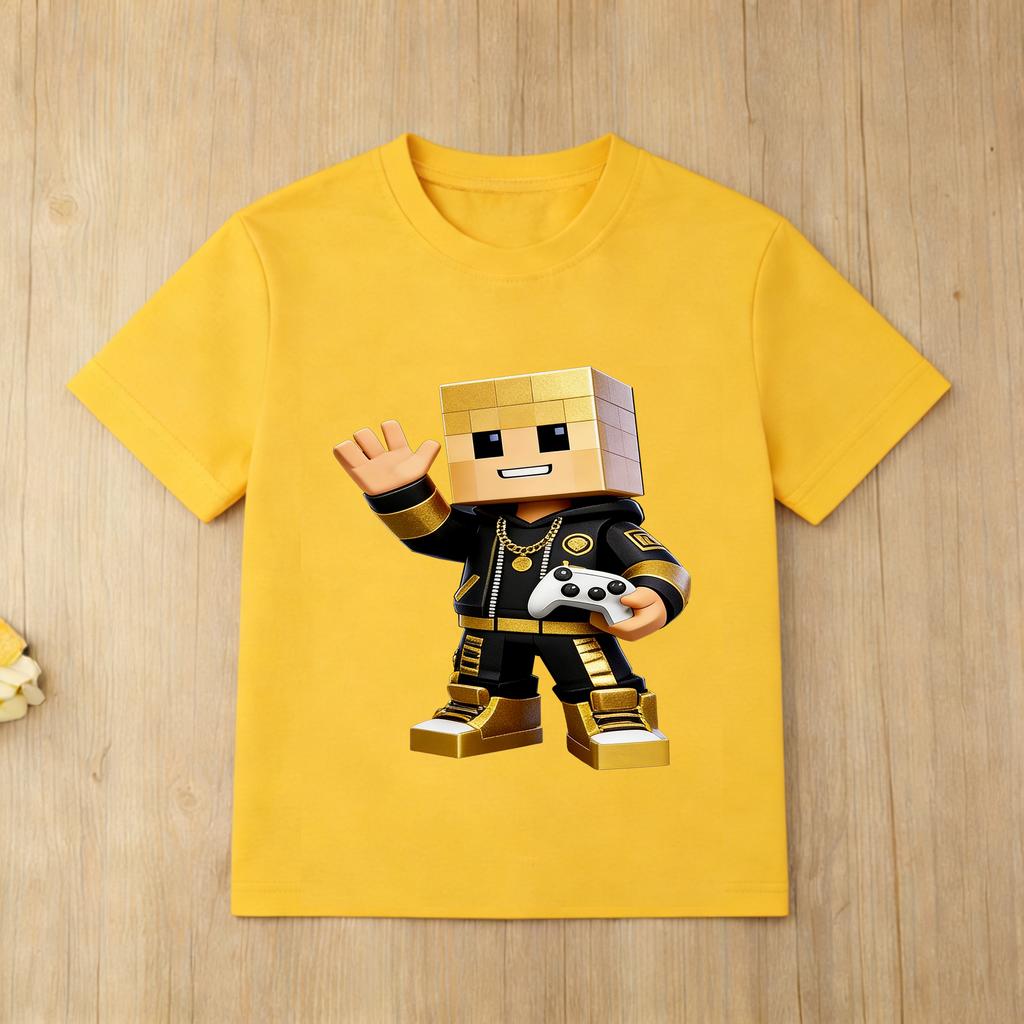 Roblox Team Characters Kids TShirt 3D Print Game Inspired Casual Daily Wear Tops for Children