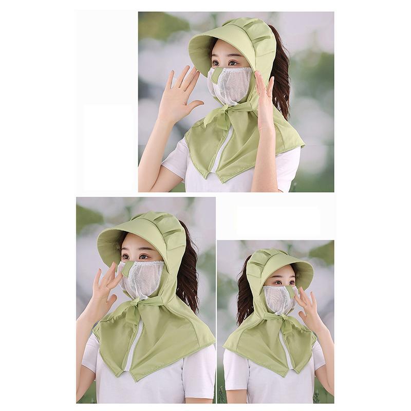 Breathable Women Uv Protection Riding Supplies Rechargeable Wide Brim Neck Cooling Cap Sun Shading Cap Fishing Fan Hat Sun Hat