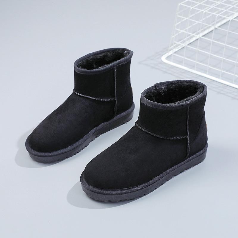 [Customized] RU111 snow boots women's winter velvet bread shoes 2025 new non-slip 5854 snow cotton short boots