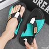 Men's hollow out flip flops Wearing outside during summer Slippers Male Non slip beach slippers Trendy versatile shoes Homme
