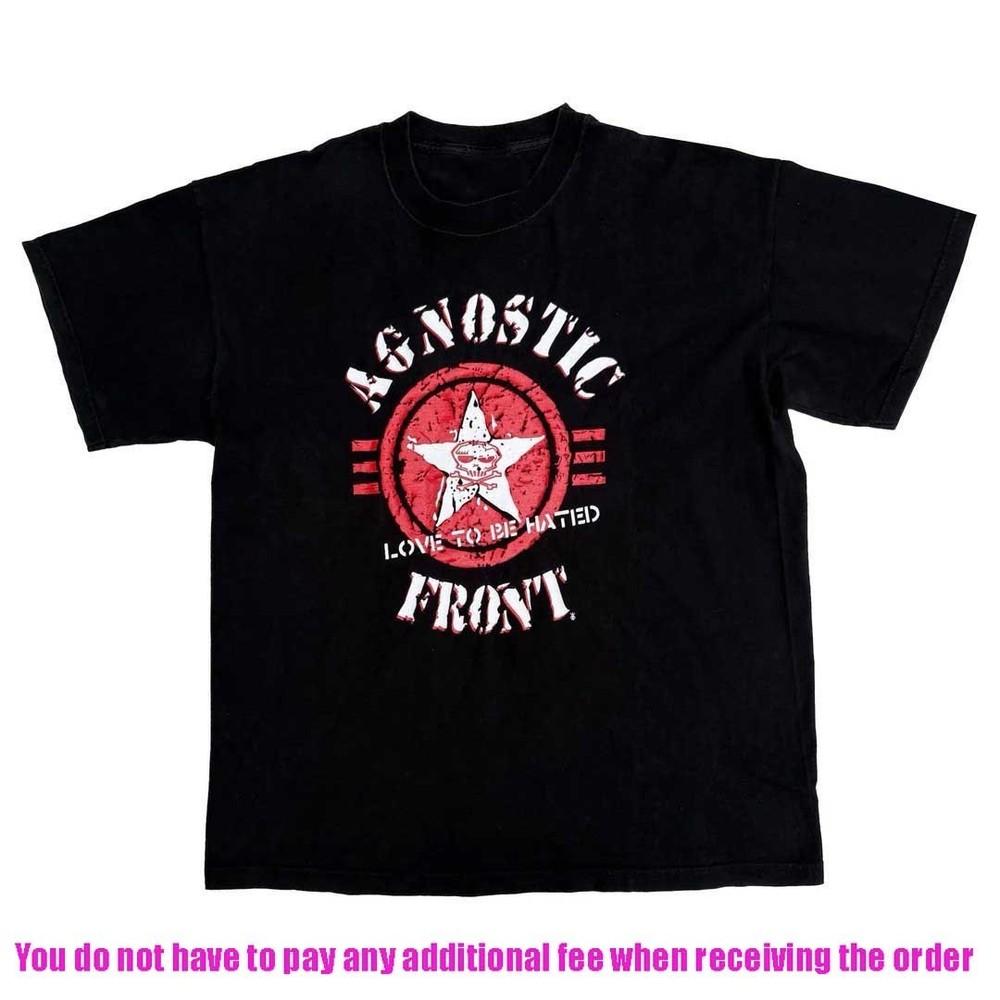 Rare Agnostic Front - Love to be Hated S-4XL Unisex T-Shirt For Fan HT002 Unisex T-Shirt L