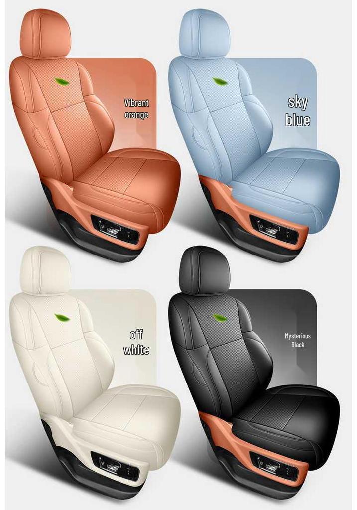 Ideal L7 Perforated Leather-Style Car Seat Cover, Breathable & All-Season, Full Coverage Cushion