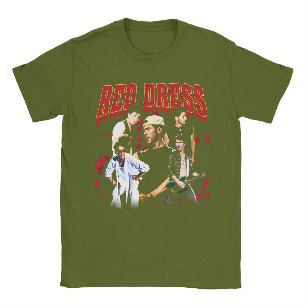 Jonas Brothers Tour T Shirt Men Pure Cotton Vintage TShirt Round Collar Tee Shirt Short Sleeve Tops Gift Idea