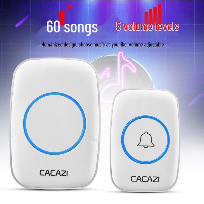 Wireless Long-Range Doorbell with Remote Control and Call Button for Elderly Assistance