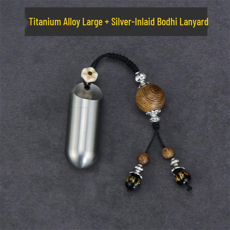 Waterproof Stainless Steel Pill Bottle Capsule - Portable, Moisture-Proof Storage for Outdoor Use