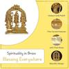 Ram Darbar Brass Murti Statue for Pooja Room & Gift, Religious Idol Figurine for Home & Office Decor, Hindu Lord Ram