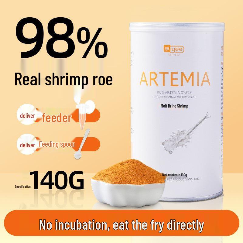 Dekapsulovaná vajíčka žábronožky solné - Líhnutelné krmivo pro plůdek tropických ryb a gupek