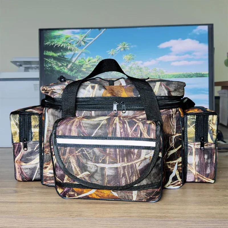 Large Capacity Fishing Gear Bag, Waterproof Fishing Gear Storage Bag, Outdoor Travel Shoulder Bag, Cross Bag Fishing Equipment