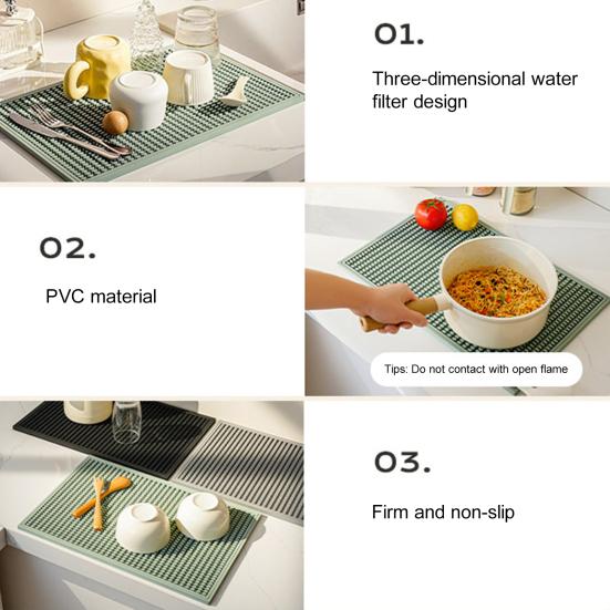 2ks silikonové protiskluzové odtokové barové podložky Moderní minimalistický design izolovaná podložka pro sklenice na víno šetrná k životnímu prostředí