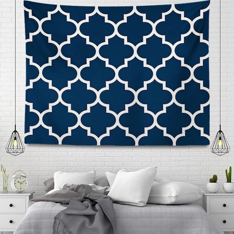 Abstract Geometry Tapestry Wall Hanging Geometric Tapestry For Kids Teens Adults Bedroom DecorModern Simple Wall Tapestry