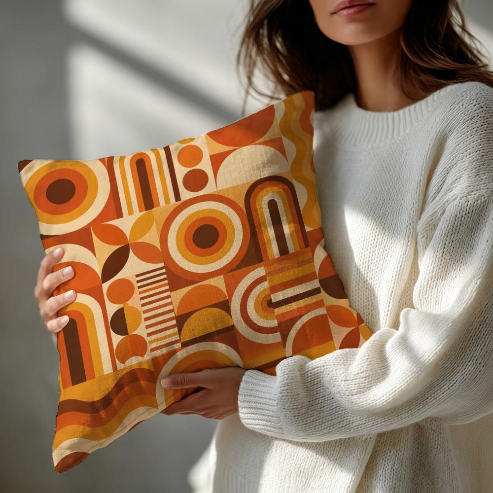 Pattern ss Retro Geometric Cushion Cover Patterned Cushion Cover Romantic  Cozy Home Sofa Decoration
