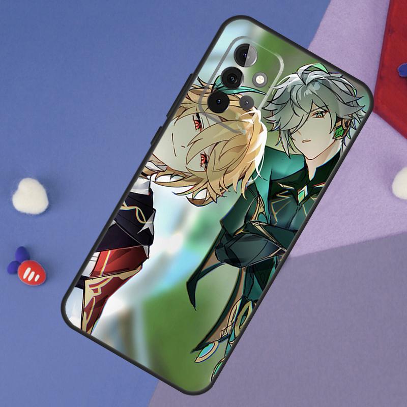 Genshin Impact Alhaitham Kaveh Case For Samsung Galaxy A24 A34 A54 A33 A53 A73 A22 A32 A52 A51 A71 A52S A12 A13 A14 Cover