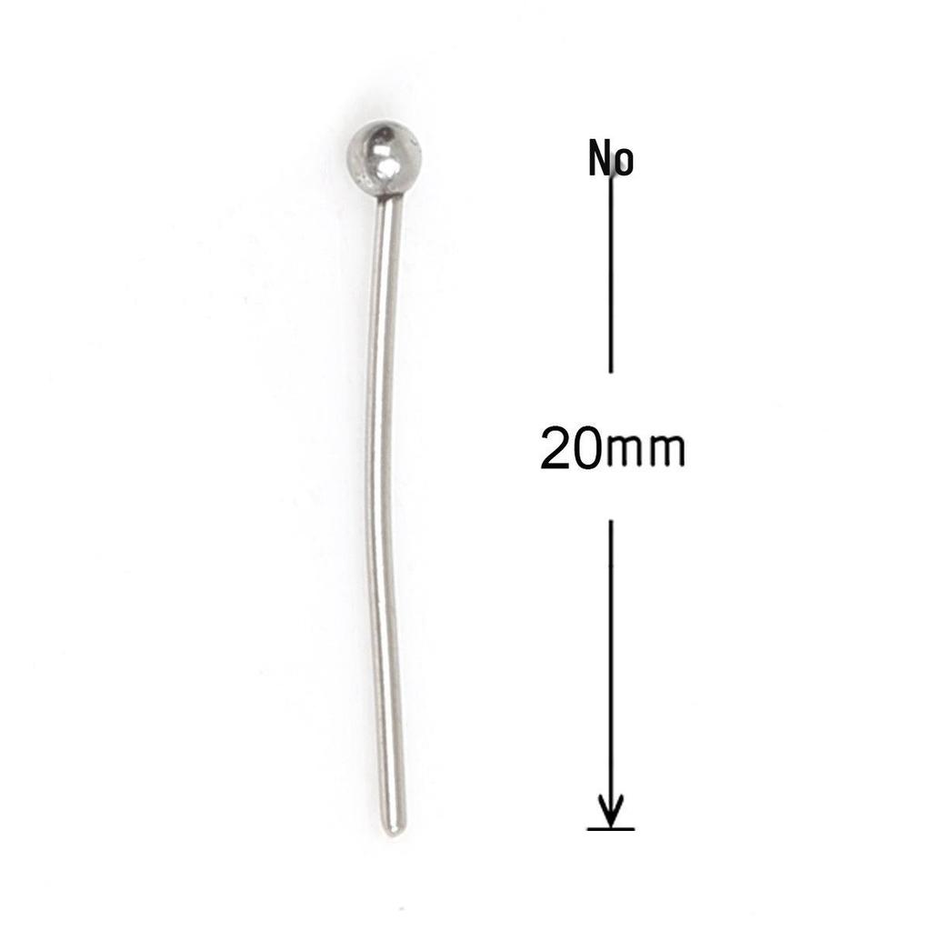 200 rostfreie Edelstahl-T-Nadeln mit großen Köpfen, nicht verblassende Perlennadeln für DIY-Schmuck.