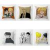 Anime Doukyuusei Rihito Sajo Hikaru Kusakabe Cushion Cover Inches Farmhouse Decor Home Throw Pillow Covers For Couch Decorations