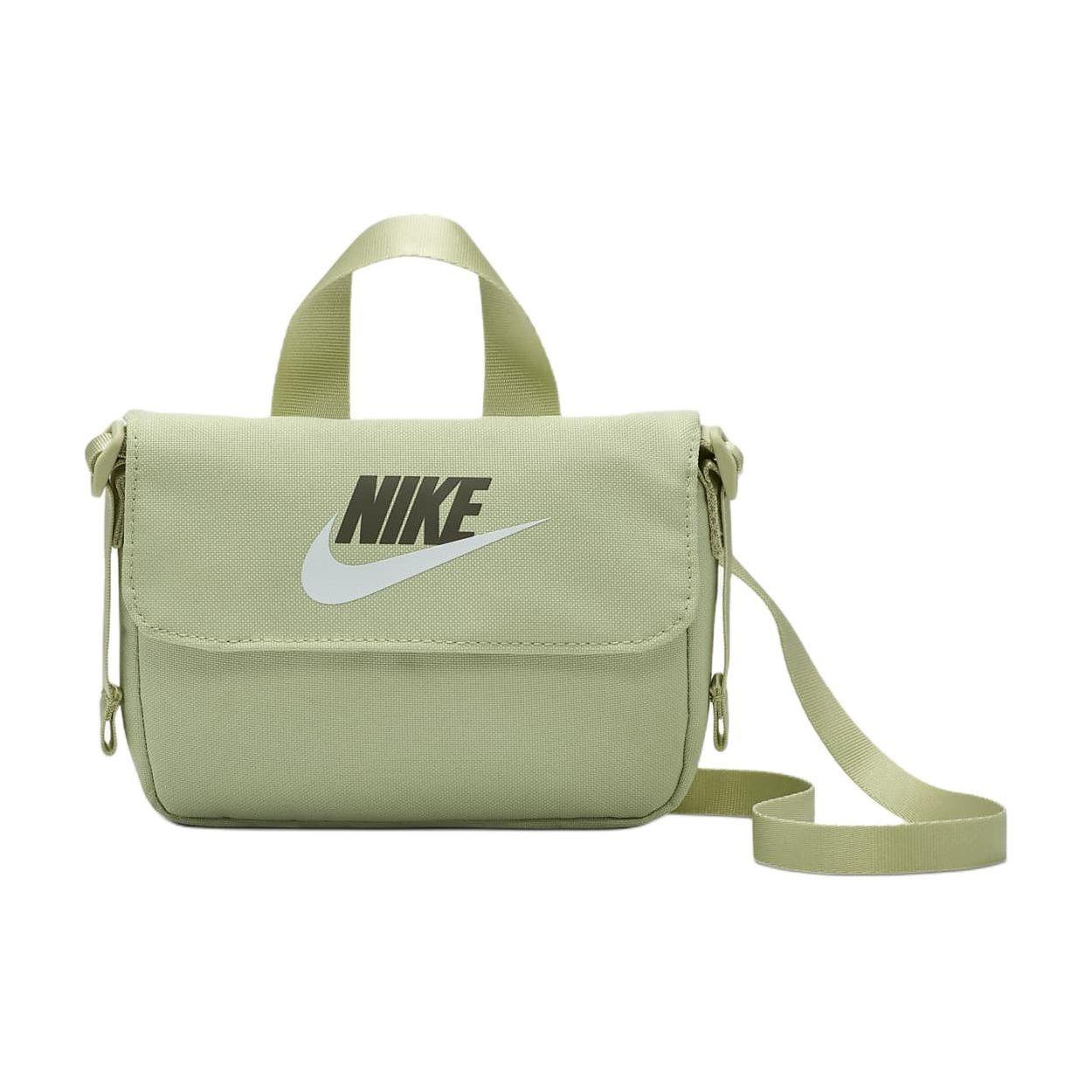 Nike Casual Versatile Fabric Shoulder Bag Crossbody Bag Unisex Bags Light-Olive-Green Gray FQ5815-371 Light Olive Green Gray