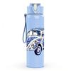 1PC Vintage Blue Beetle Car Retro Pattern 750ml Color Plastic Sports Water Bottle Leakproof Flip Straw Lid Suitable for Sports Office Home Use