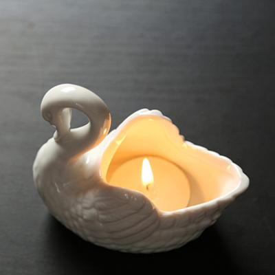 Ceramiczna Ozdoba Łabędzia Wielofunkcyjny Doniczka na Rośliny Hydroponiczne Sukulenty Świecznik Pudełko do Przechowywania Dekoracja Łabędzia na Biurko