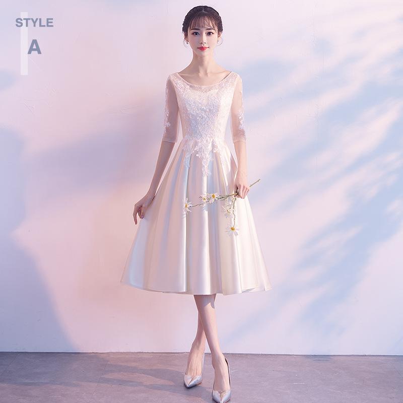 

Bridesmaid Dress New Spring Grey Satin Sisters Bridesmaid Dress Medium and Long Girlfriend Dress Sister Dress XS