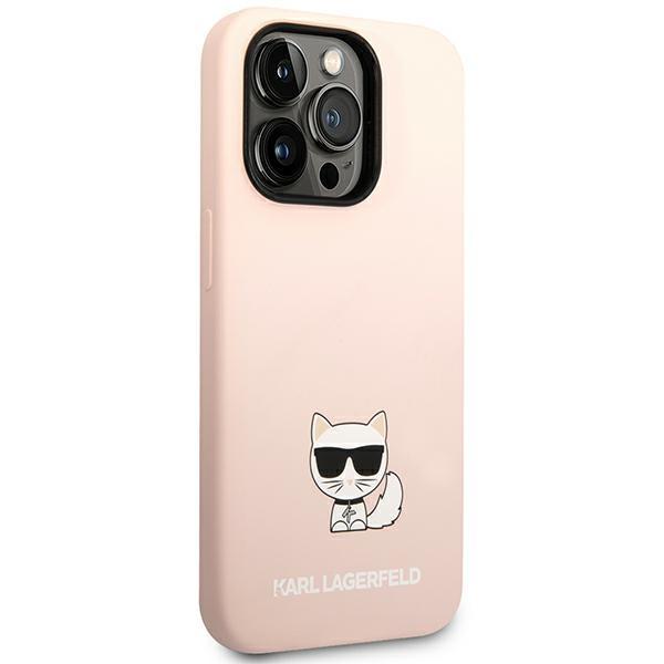 Karl Lagerfeld Klhcp14Xslctpi Iphone 14 Pro Max 6,7 Hardcase Jasnoróżowy/Light Pink Silicone Choupette Body