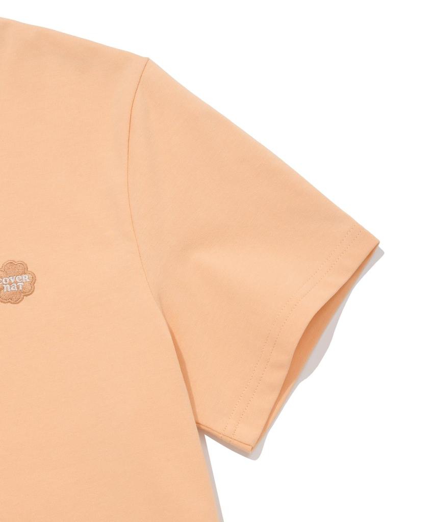 COVERNAT WOMAN Small Clover Heart T-Shirt Salmon