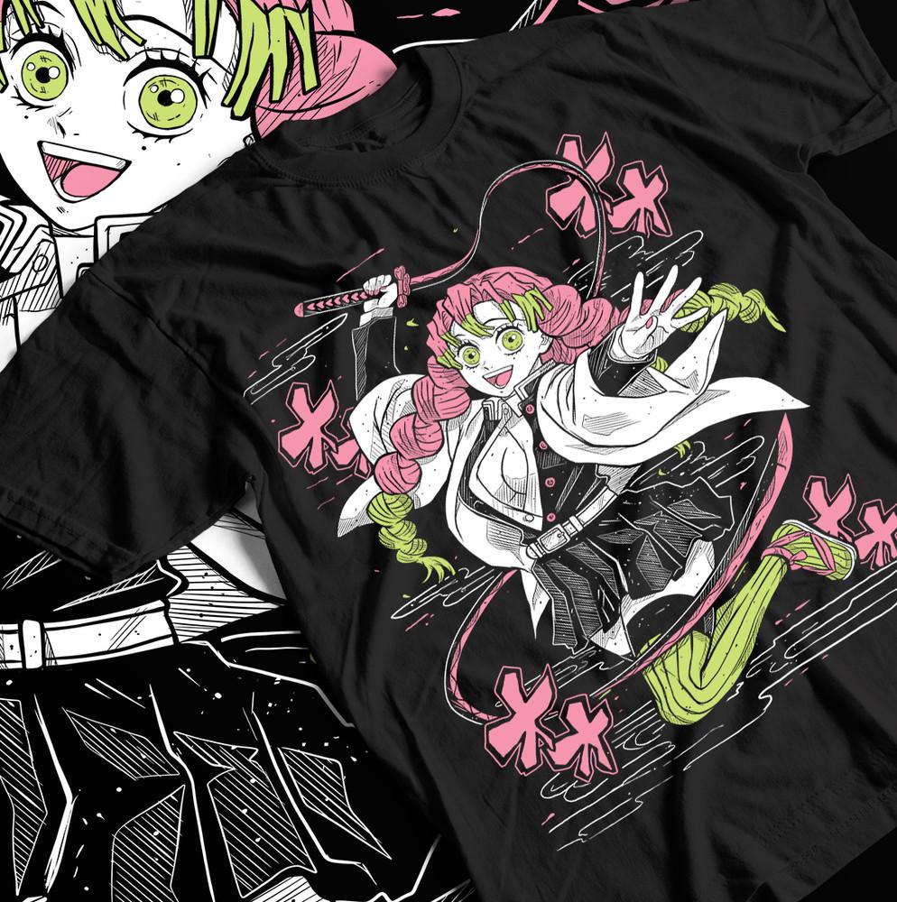 

Mitsuri T-Shirt Demon Slayer Waifu Kawaii Anime Japanese Manga Otaku All Size 3XL