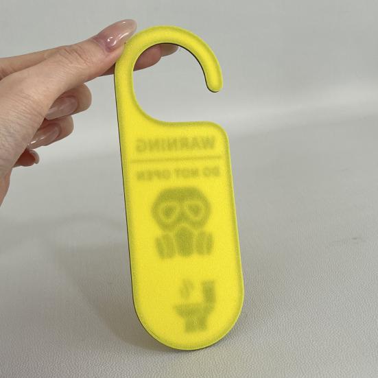 Toilet Door Knob Hanger Single-Sided Do Not Open Bathroom Door Warning Sign All Standard Doors Handle Hanging Decoration