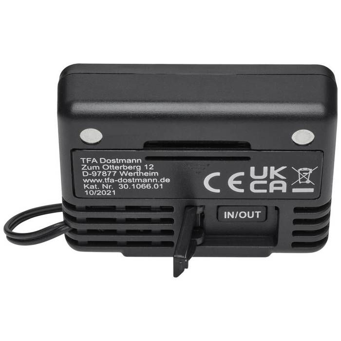 Tfa Dostmann Thermometer Black 30.1066.01