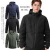 Drsshnx Windproof and Jacket for and Solid Color with for and Size 2XL Men's Windbreaker/Mountain Parka, Cold-Resistant Spring, Autumn, Winter,
