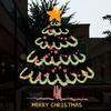 Colorful Christmas Tree Stickers Waterproof Portable Glass Electrostatic Film Transparent Visible On Both Sides