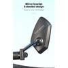 Bicycle Handlebar Mirror 360 ° Adjustable Safety Rearview MTB Road Bicycle Rearview Mirror Summer Outdoor Riding Accessories