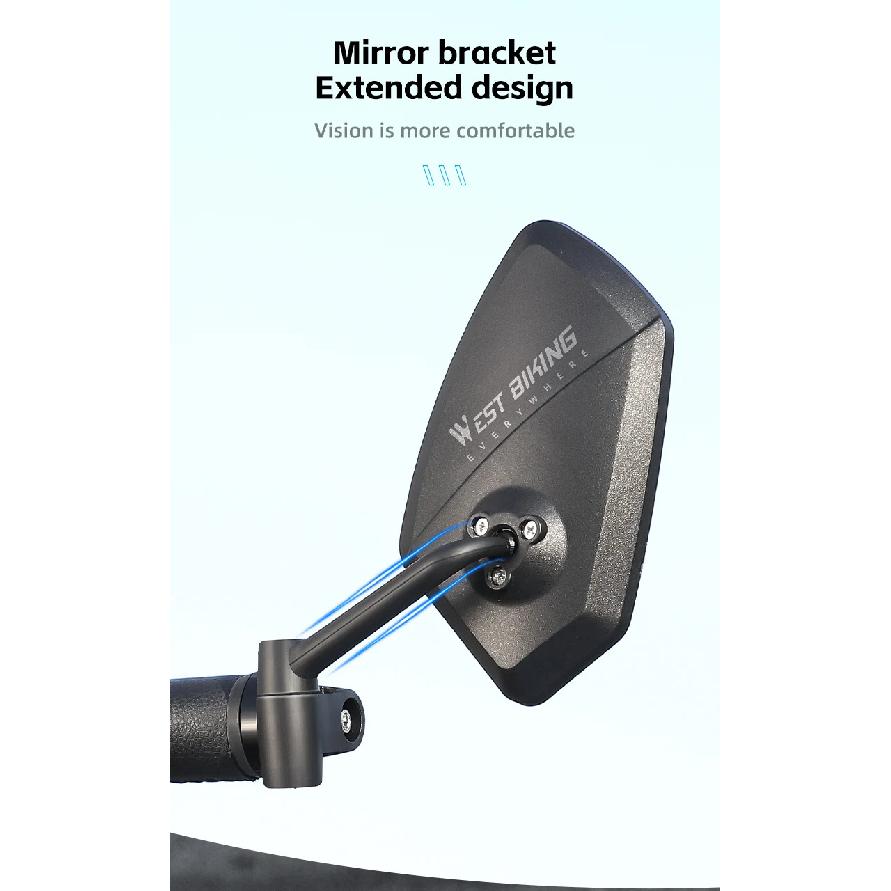 Bicycle Handlebar Mirror 360 ° Adjustable Safety Rearview MTB Road Bicycle Rearview Mirror Summer Outdoor Riding Accessories
