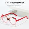 Color Blocking Glasses Pc Glasses Plain Glass Spectacles 14.8 * 4.6cm Anti Blue Light Glasses For Adults Men Everyday