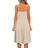 Dresses For Women Casual Summer Spaghetti Strap Tank Sleeveless Beach Dress A Line Dress Loose Sundress