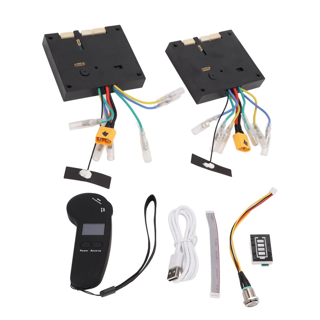Electric Scooter 10S 4 Wheeled Control Module Hub Program with Connectors Remote Controller