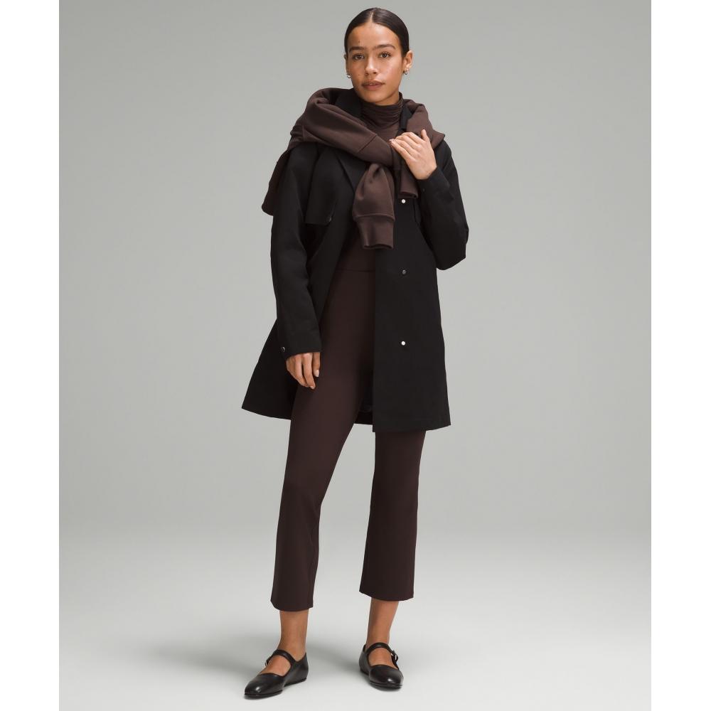 LululemOn Smooth Fit Pull On High Rise Cropped Pant Espresso