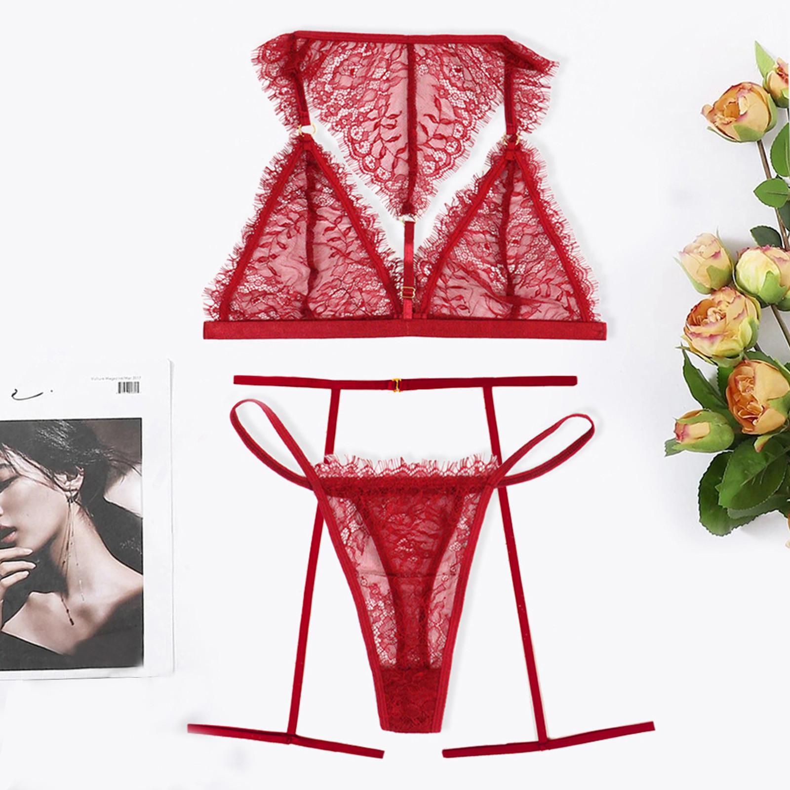 

(SU)Ladies Sexy Lingerie Cross Lingerie Garter Socks Three-Point Suit